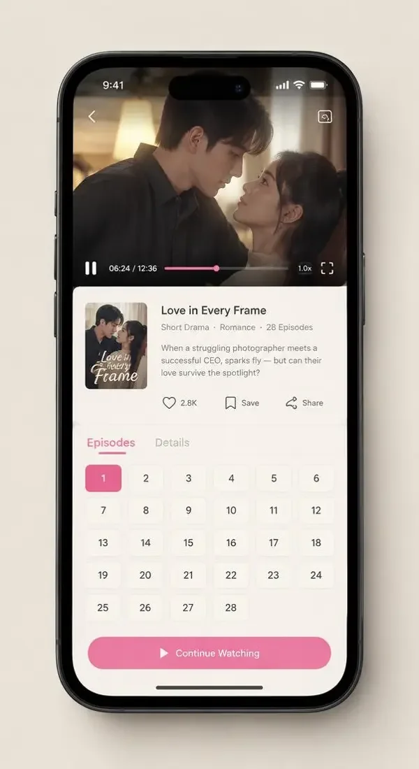 黄豆短剧 App 播放界面 - 黄豆短剧下载 黄豆短剧 App 播放界面预览